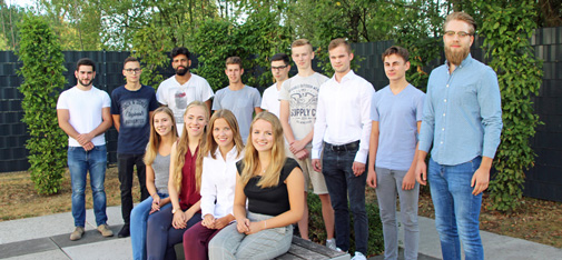 Die neuen Auszubildenden bei MC-Bauchemie